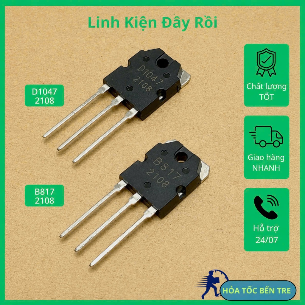 Sò 2SB817 2SD1047 B817 D1047 TO-3P TRANSISTOR 160V 12A PNP