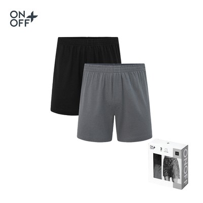 Hộp pack 2 quần short lót nam phom regular chất liệu cotton bamboo mềm mại, thoáng khí ONOFF - 18BB26S277
