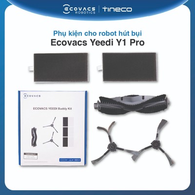 Phụ kiện cho robot hút bụi Ecovacs Yeedi Y1 Pro | Hộp phụ kiện | Giẻ lau - Chính Hãng