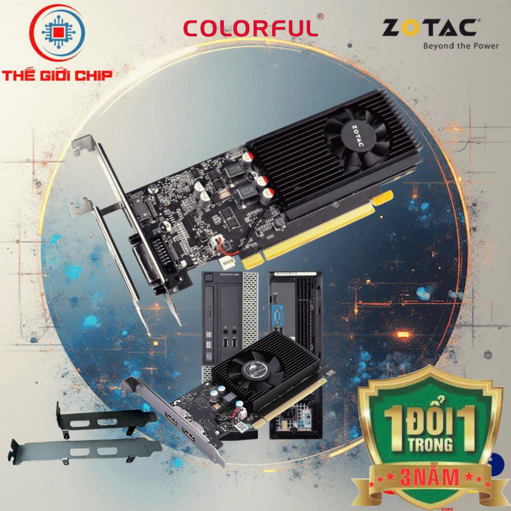 Card màn hình (VGA) Zotac*Colorful-GeForce GT 1030-2GL Low Profile(có PAS máy bộ lớn/nhỏ) I like new
