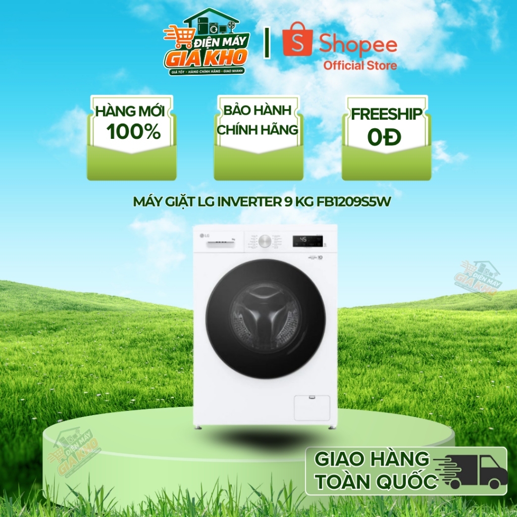 Máy giặt LG Inverter 9 kg FB1209S5W