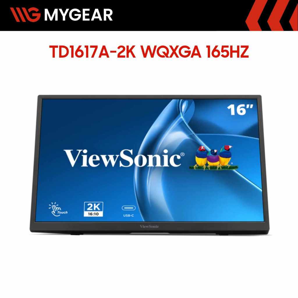 Màn hình cảm ứng ViewSonic TD1617A-2K 16 Inch 2K WQXGA 165Hz 3ms IPS Loa tích hợp