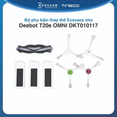 Bộ phụ kiện thay thế Ecovacs cho Deebot T20e OMNI DKT010117 (chổi chính, chổi cạnh, bộ lọc)