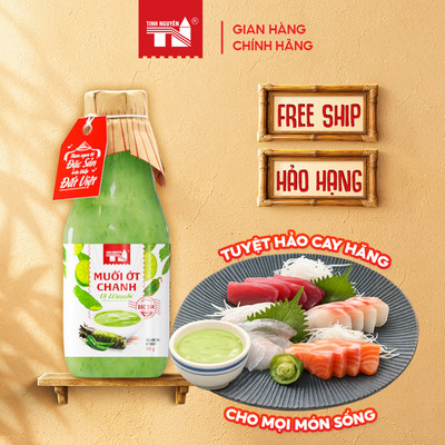Muối Ớt Chanh Vị Wasabi Tây Ninh Tinh Nguyên (345g)