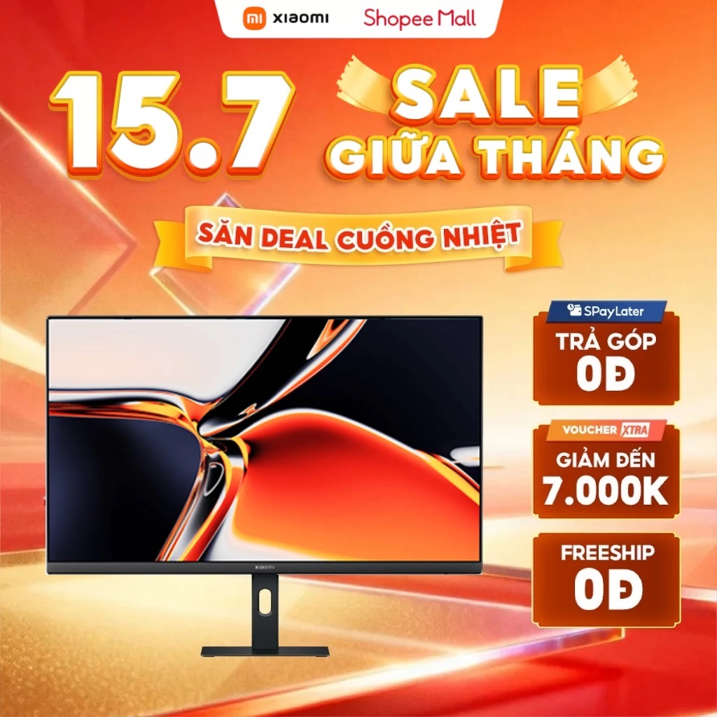 Màn Hình Xiaomi 4K Monitor A27Ui | 4K UHD | 60Hz | 6ms | IPS 27 Inch | Độ Chính Xác Màu Cao | Bảo Hà