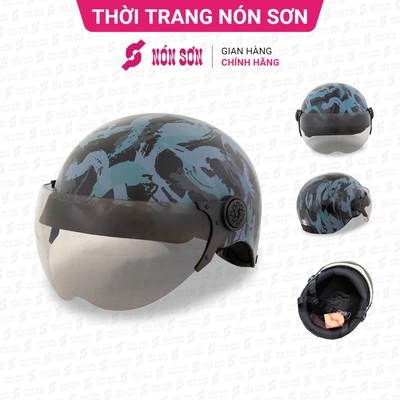 Mũ bảo hiểm có kính NÓN SƠN chính hãng BKP-ĐN126