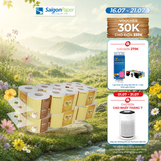 Combo 2 lốc Giấy vệ sinh Bless You Lamour 10 (10 cuộn/ lốc)