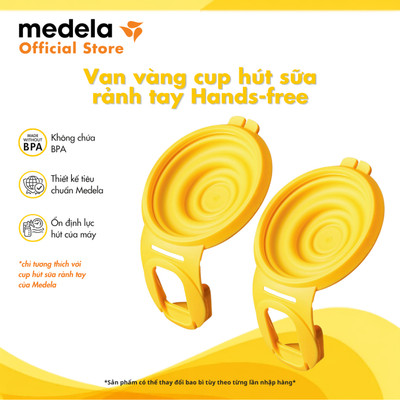 Phụ kiện máy hút sữa | Medela van vàng dùng cho cup rảnh tay Hands Free (hộp 2 chiếc)