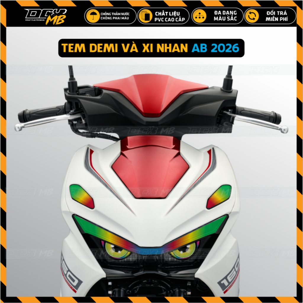 AB 2026 Tem Dán Đèn Demi AB 2026 - Decal 3 Lớp Bền Bỉ