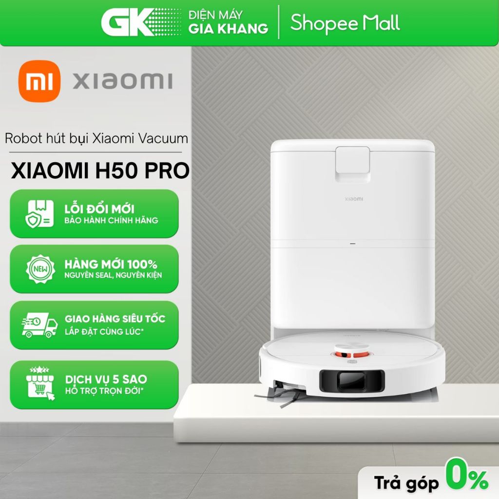 XIAOMI H50 | XIAOMI H50 PRO - Robot hút bụi lau nhà Xiaomi H50 EU BHR08GUEU - Chính hãng [Toàn Quốc]
