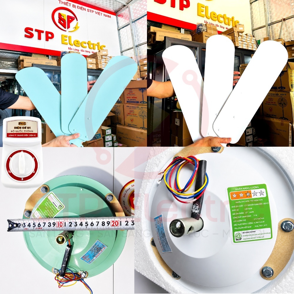 🌀ĐỘNG CƠ(BẦU)QUẠT TRẦN 3 CÁNH NHÔM SẮT-HỘP SỐ -BỘ CÁNH QUẠT TRẦN 3 CÁNH NHÔM, SẮT ĐIỆN CƠ 91 BỘ QUỐC
