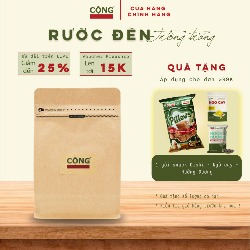 Cà Phê Rang Xay Nguyên Chất Cộng Cà Phê 100% Robusta Bột Pha Phin đen êm bụng 250g 283g 454g 1kg