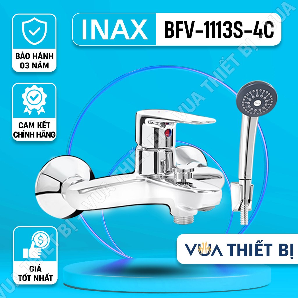 INAX BFV-1113S-8C BFV-1113S-7C BFV-1113S-4C - Vòi sen tắm nóng lạnh chính hãng