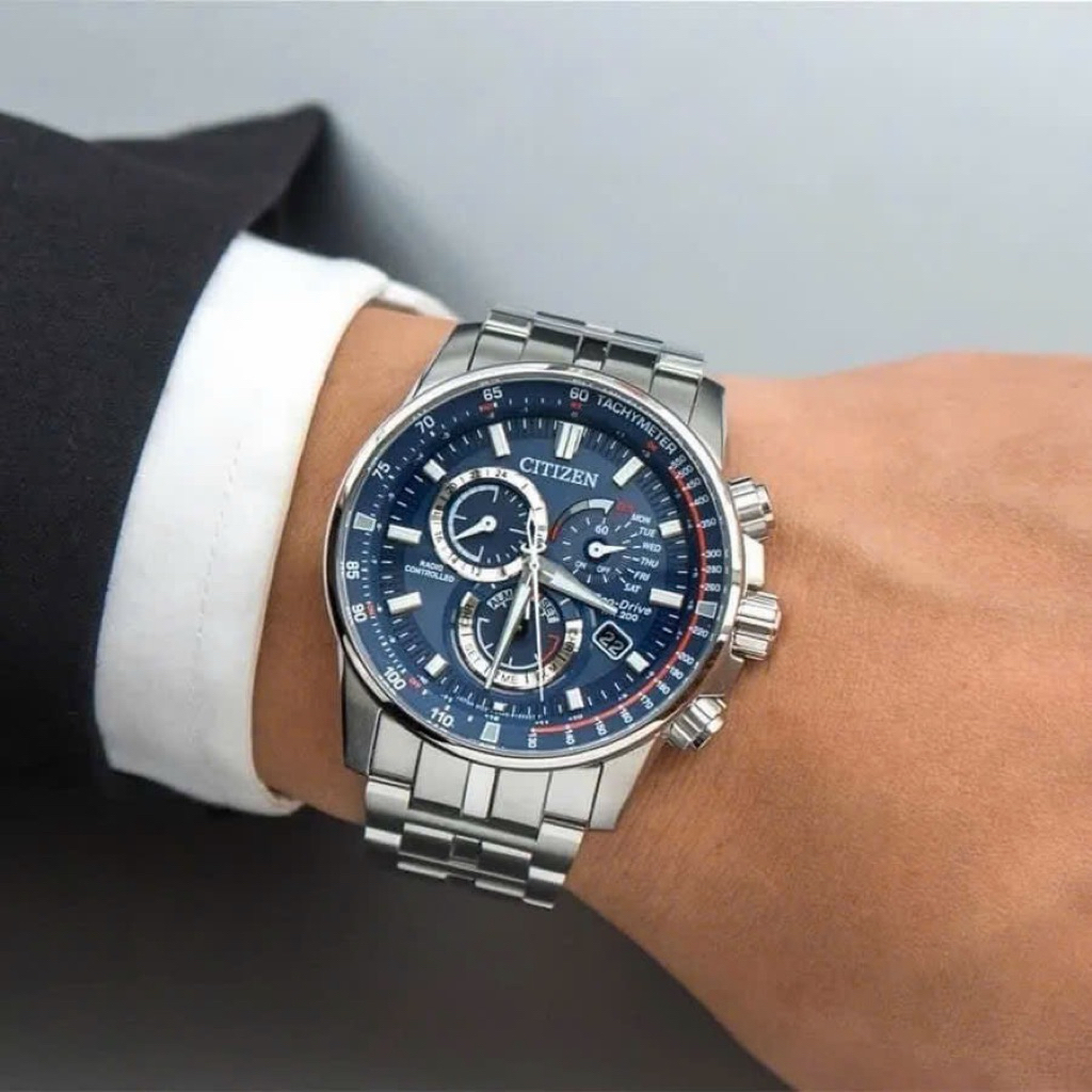 [Chính Hãng 100%] Đồng Hồ Nữ Citizen Eco-Drive Perpetual CB5880-54L Blue ( CB5880-54L ) Siz 43 Kính 