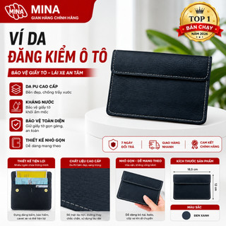 Ví Da Đựng Đăng Kiểm, Giấy Tờ Ô Tô Cao Cấp 💎FREESHIP💎 Bóp Đựng Giấy Tờ Xe Hơi Vạn Dặm Bình An