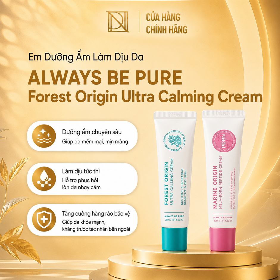 Kem dưỡng ẩm làm dịu da ALWAYS BE PURE Forest Origin Ultra Calming Cream chất lượng cao 30ml