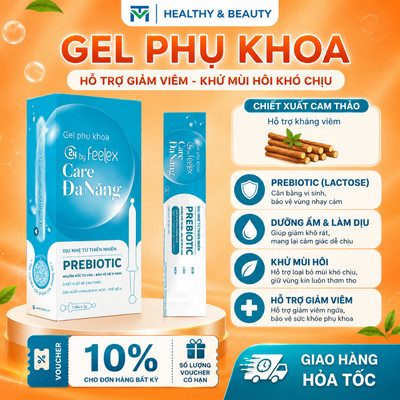 Gel phụ khoa inner C24 by Feelex Care đa năng, hỗ trợ giảm khô rát & ngứa kích ứng nhẹ, cân bằng pH - Hộp 7 đũa