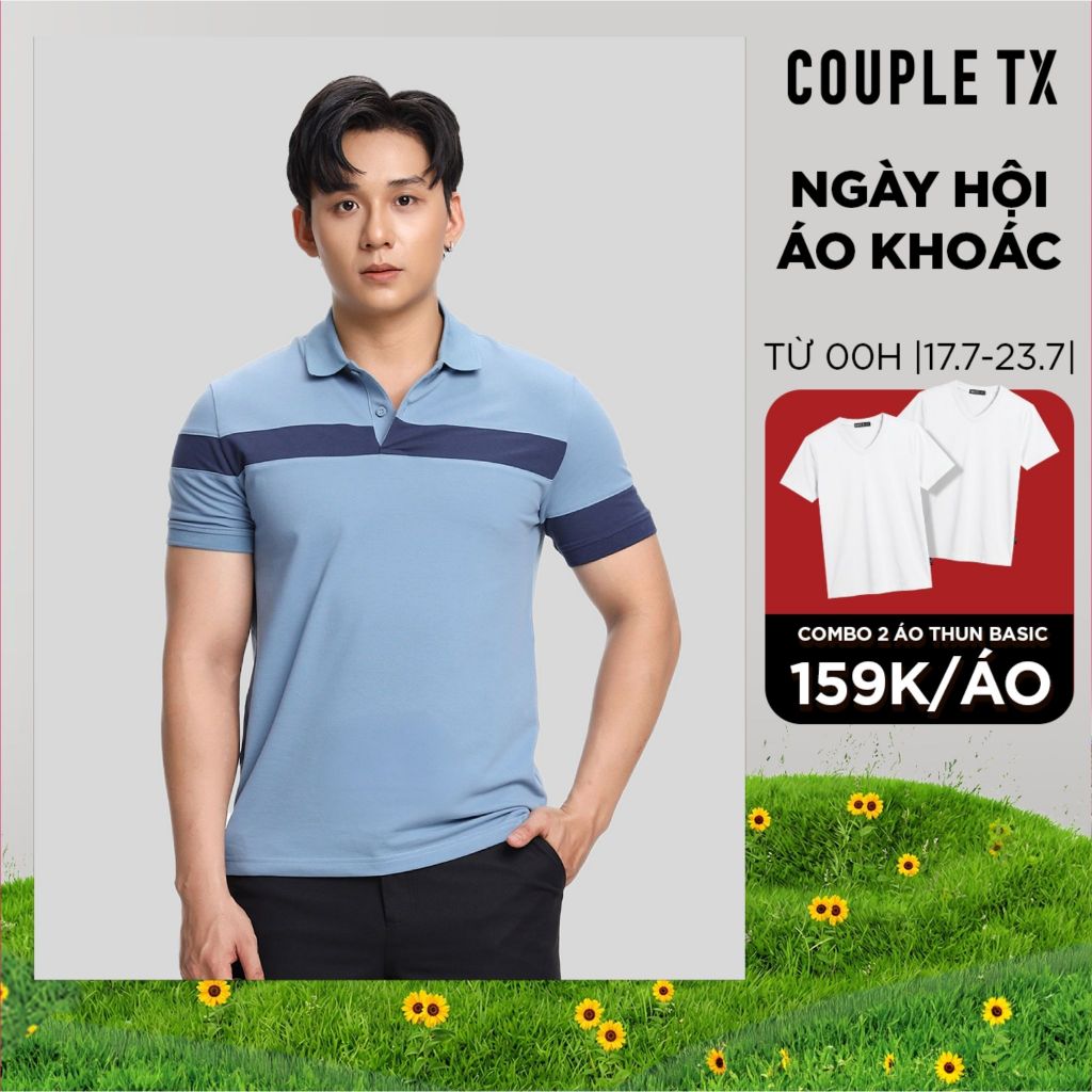 Áo Polo Nam Couple TX Phối Màu Signature Contrast MPO 1085