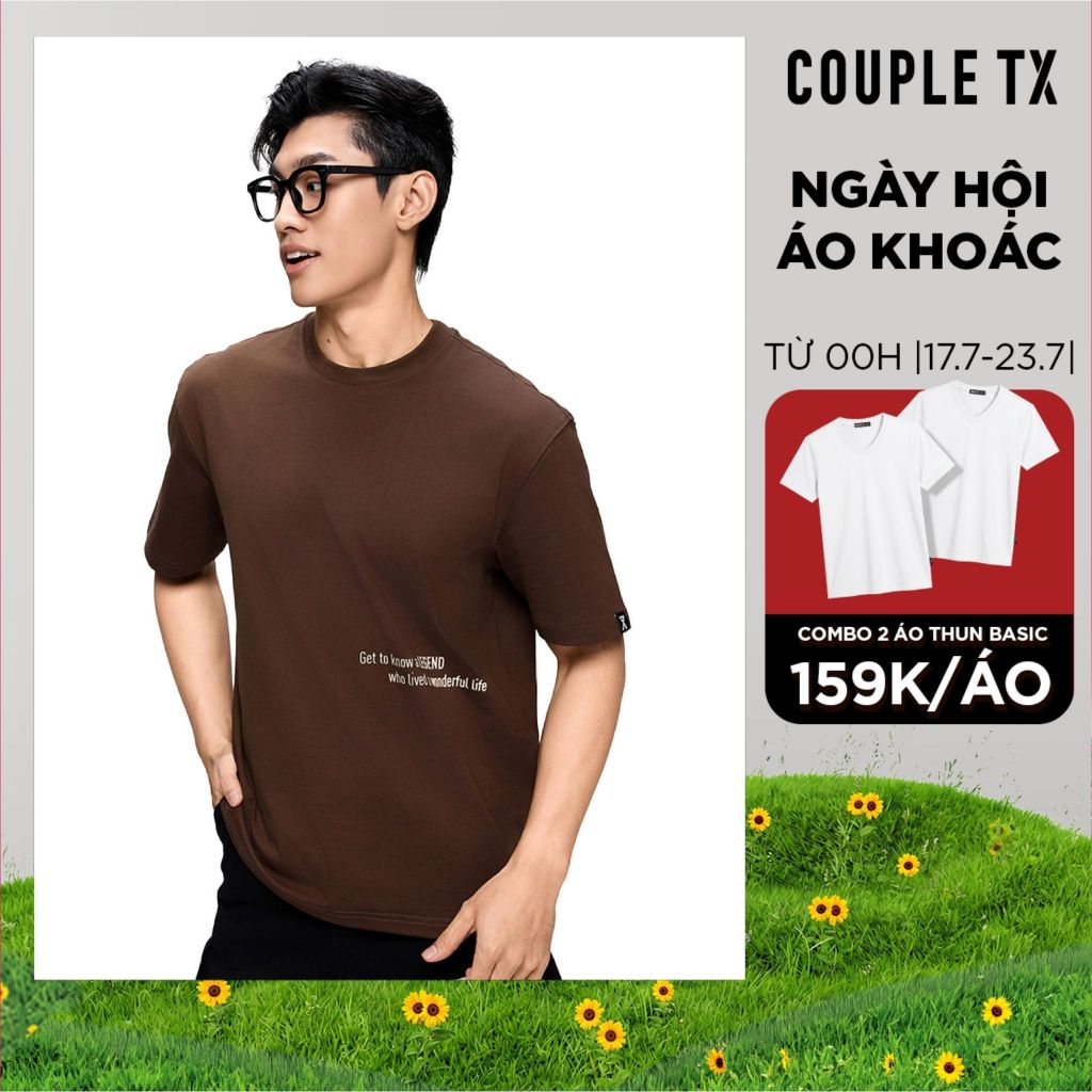 Áo Thun Nam Couple TX Form Relax Waffle MTS 1503