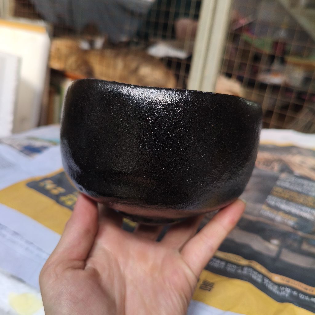 Bát chawan Raku gốm Nhật