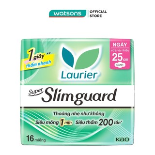Băng vệ sinh laurier siêu mỏng bảo vệ 25cm 16 miếng