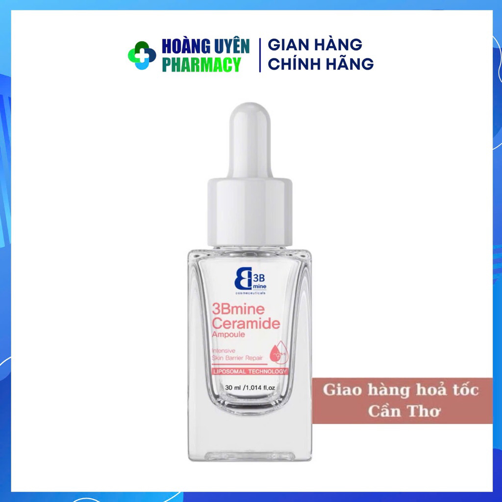 [Hàng cty] 3Bmine Ceramide Ampoule (30ml) – Tinh Chất Ceramide Dưỡng Ẩm, Phục Hồi, Hỗ Trợ Chống Lão 