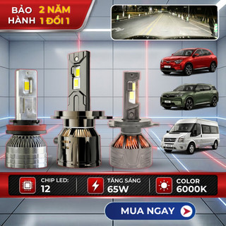 Đèn LED Ô Tô H4 H7 H11 65W Chiếu Xa 500m Tăng Sáng - Lắp Ô Tô, Xe Tải Bảo hành 2 năm Betouch