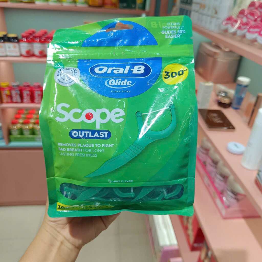 Tăm chỉ nha khoa Oral-B Glide Scope Outlast bịch 300 cây