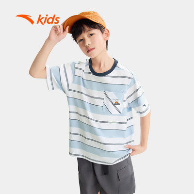 Anta Kids Áo Thun Ngắn Tay Thời Trang Thể Thao Bé Trai 3526B6103
