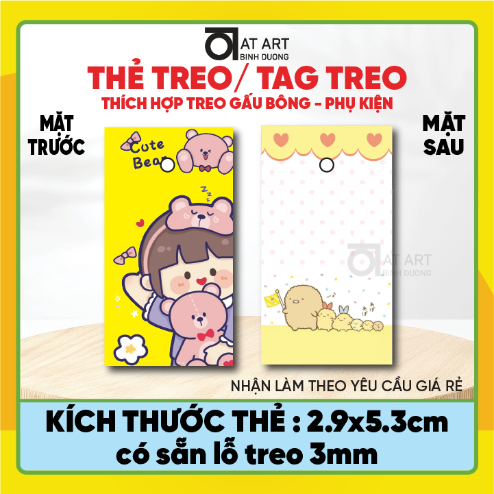 Thẻ treo, mác quần áo - lô 2000 cái - Có sẵn - ATBD