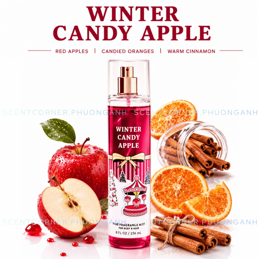 [ Mini để thử mùi ] WINTER CANDY APPLE - Xịt thơm Body Mist