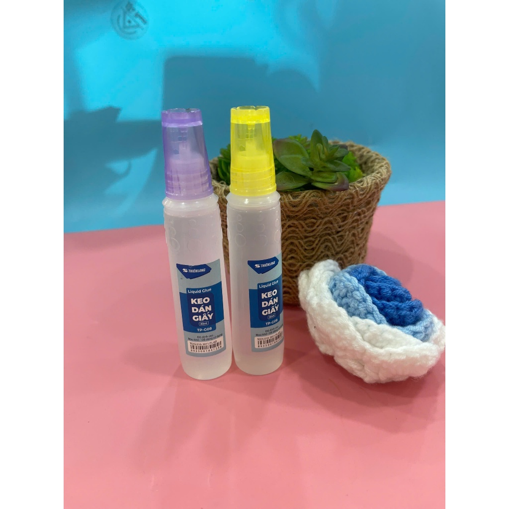 Hồ Nước Thiên Long G08 - Keo Dán Giấy TP-G08 30ml Độ Dính Cao , Mau Khô , Dễ Dàng Sử Dụng (1 Lọ)