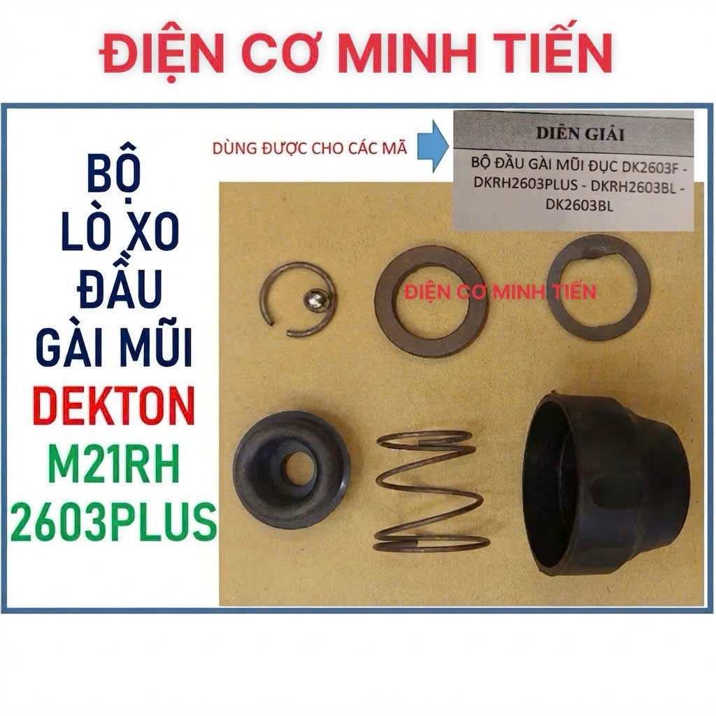 dekton 2603plus - BỘ ĐẦU LÒ XO GIỮ MŨI KHOAN DEKTON MÃ 2603 PLUS