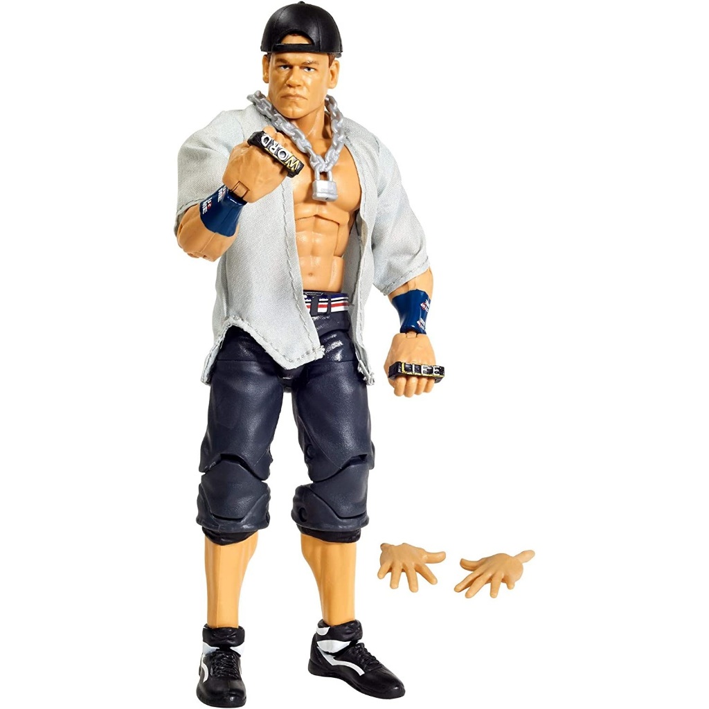 (Like New - Không Hộp - Đủ Phụ Kiện) Mô Hình WWE John Cena - Elite 76 (Có Ảnh Chụp Thật)