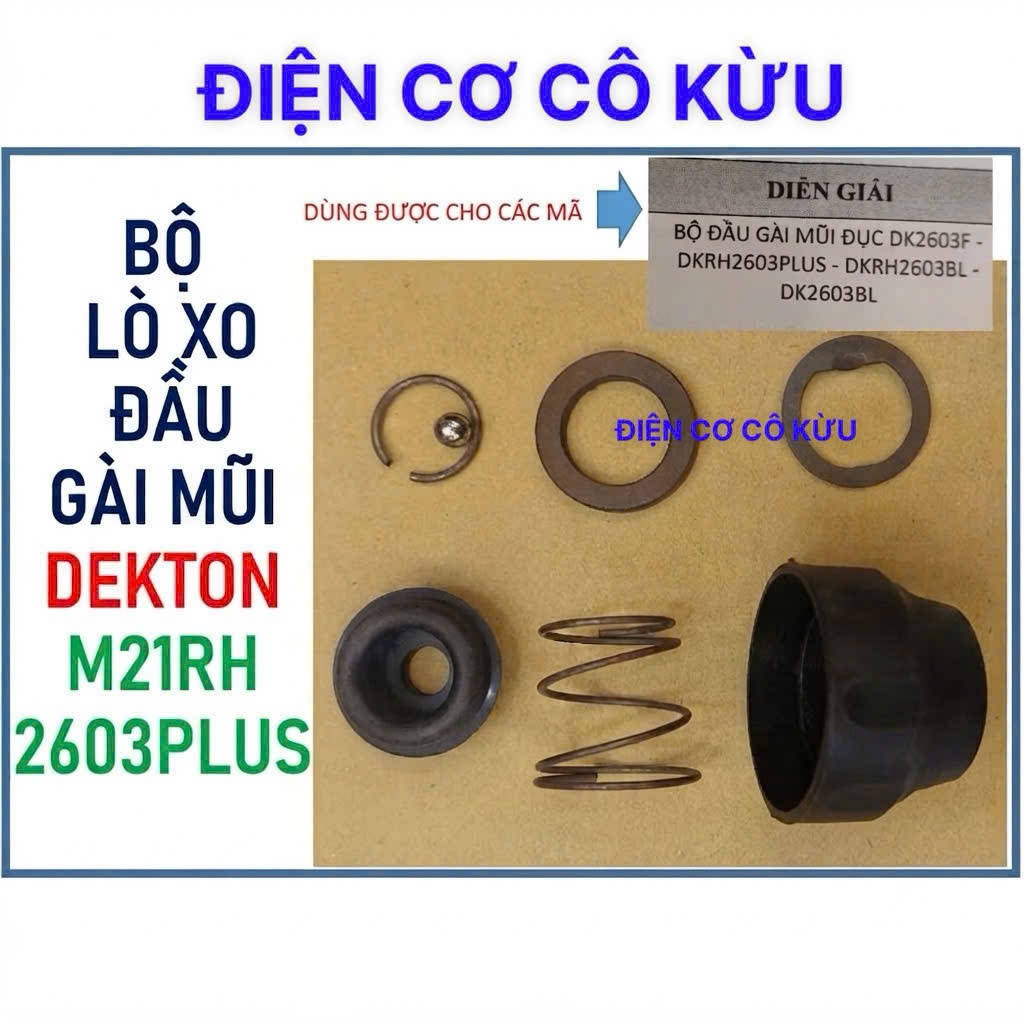 dekton 2603plus - BỘ ĐẦU LÒ XO GIỮ MŨI KHOAN DEKTON MÃ 2603 PLUS