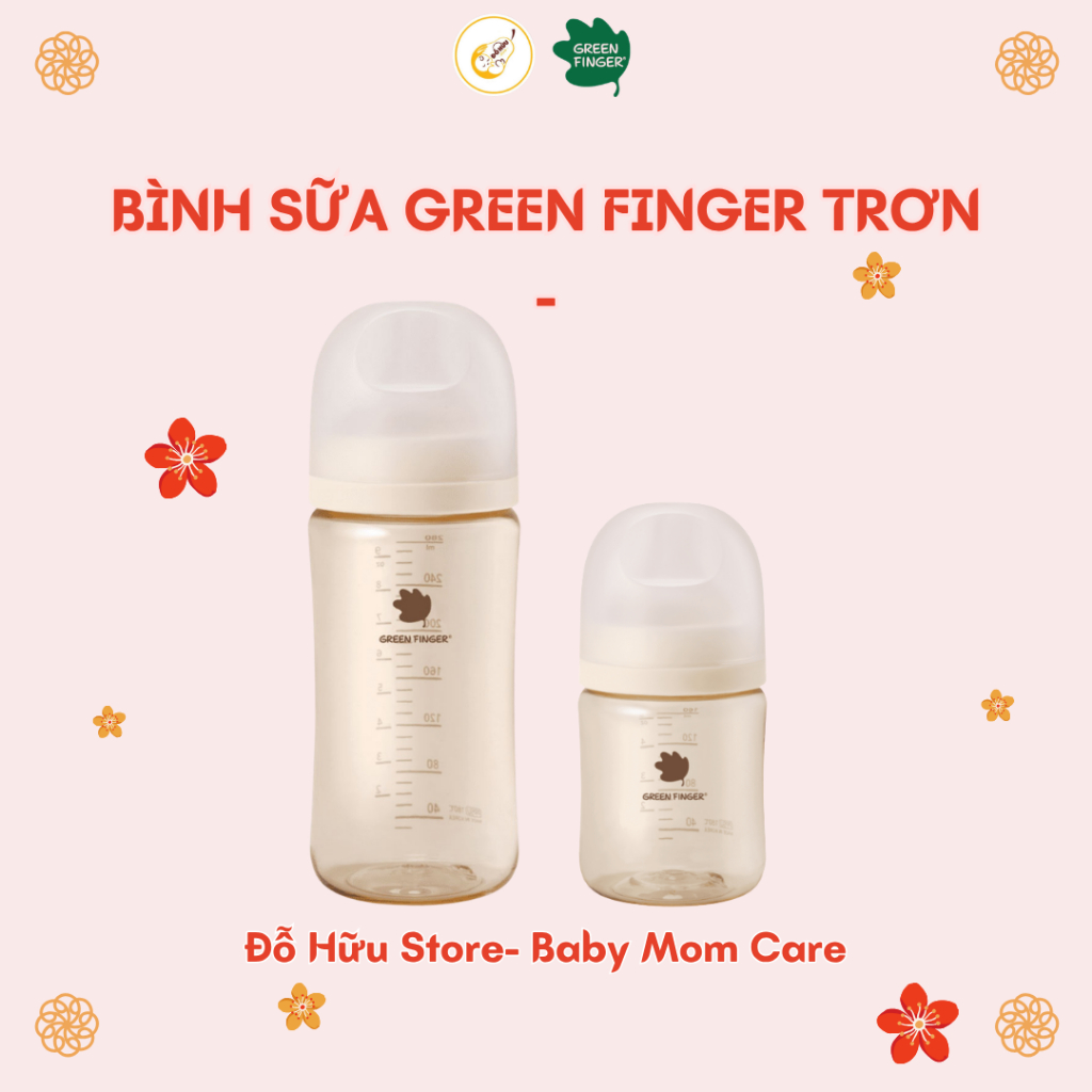 Bình Green Finger Bebe Grow trơn
