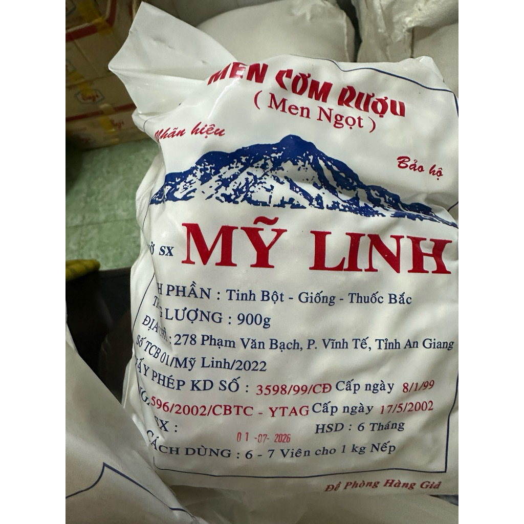 MEN CƠM RƯỢU (Men ngọt) NSX:01-07-2026