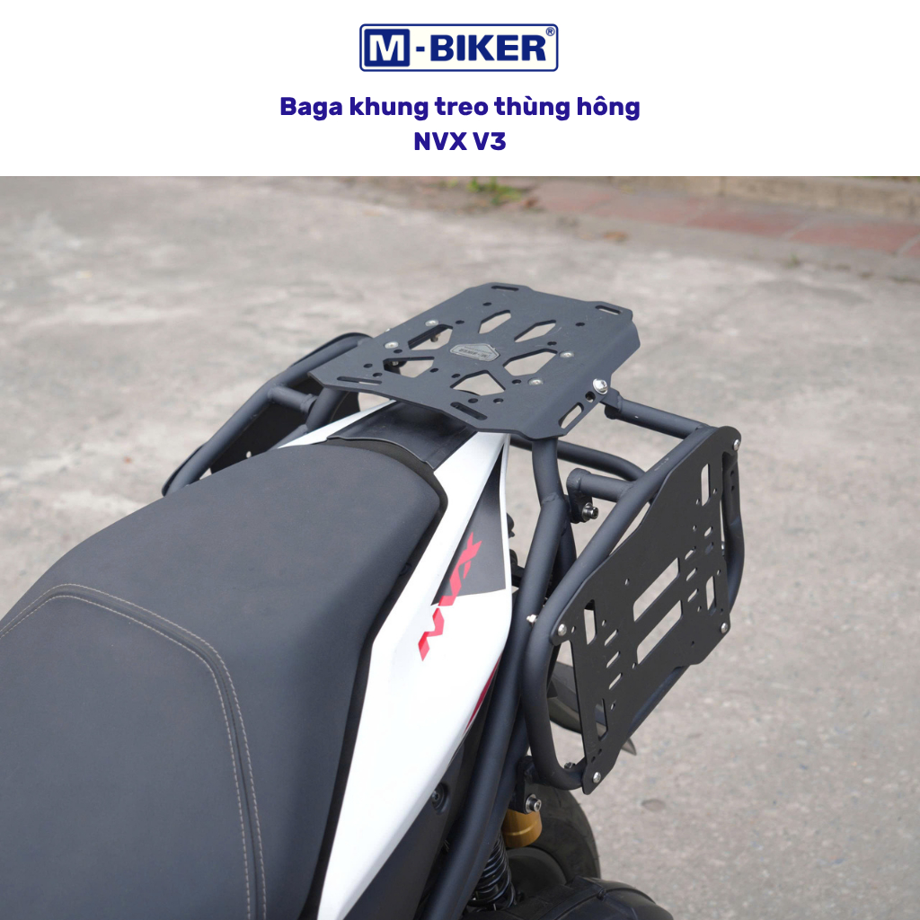 Baga nvx v3,cảng sau nvx v3 khung hông gắn thùng MBiker