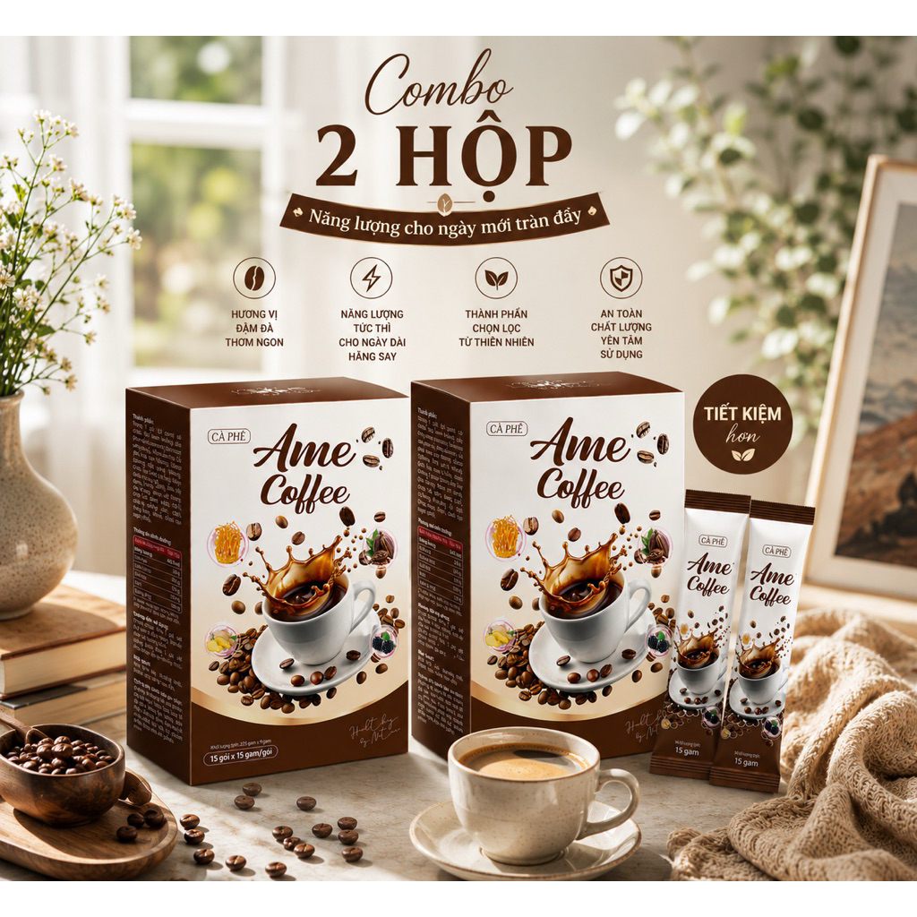 [Mới] Combo 2 Hộp Cà Phê Enzim Phiên Bản Mới