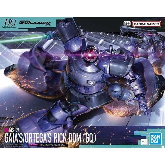 mô hình lắp ráp gundam bandai HG GQ gq 1/144 Gaia/Ortega's Rick Dom Rick Dom