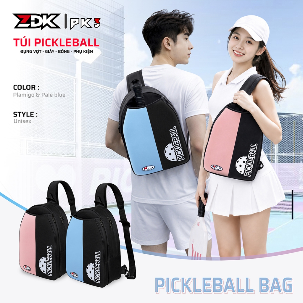 Túi Pickleball ZDK PK3 Đựng Vợt, Giày Và Phụ Kiện Thể Thao Tiện Lợi