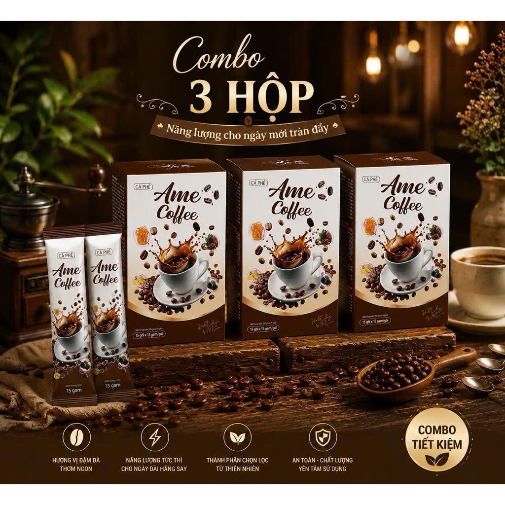 [MỚI] Combo 3 Hộp Cà Phê Enzim Phiên Bản Cải Tiến