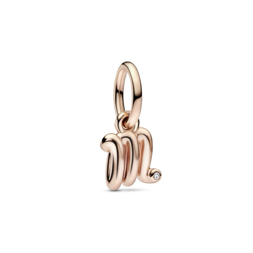 CHÍNH HÃNG - PANDORA CHARM M (14K ROSEGOLD, ZIRCONIA) - Hạt trang trí treo vòng tay, mặt dây chuyền,