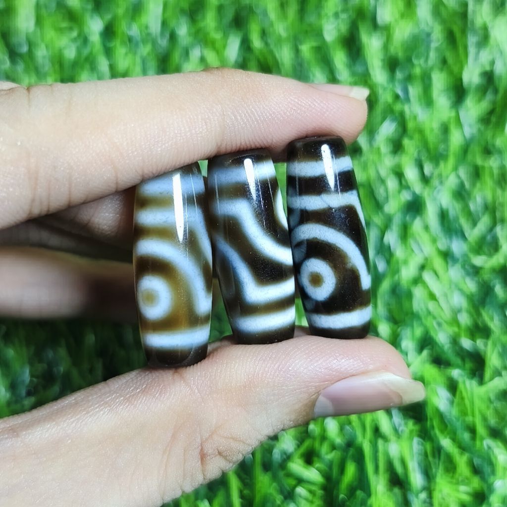 Dzi 2 mắt, tình duyên, may mắn, tài bảo phong thủy Tây Tạng
