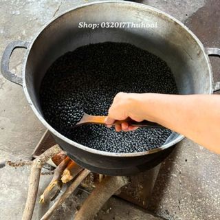 [1kg] Bột đậu đen xanh lòng, mè đen nguyên chất - sản phẩm nhà làm (hạt rửa sạch, rang củi).