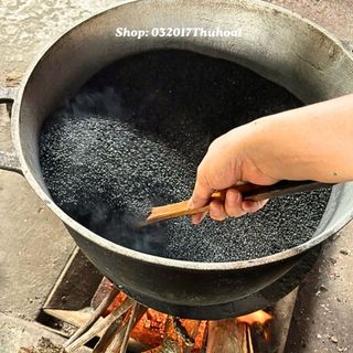 [1kg] Bột đậu đen xanh lòng, mè đen nguyên chất - sản phẩm nhà làm (hạt rửa sạch, rang củi).
