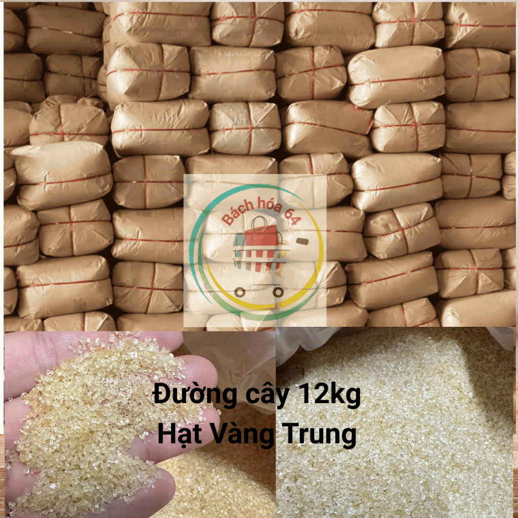 [ 12kg ] Đường hạt trung vàng- cây 12kg
