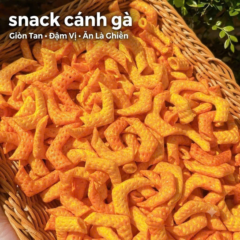 Snack Bim Bim Cánh Gà Đỏ Cay Ngọt Lắc Phô Mai, Bim Bim Cánh Gà Tuổi Thơ