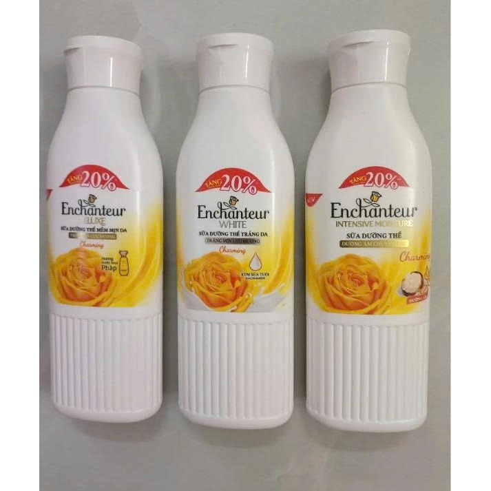 Sữa Dưỡng Thể Enchanteur Trắng Da Dưỡng Ẩm 240G( TẶNG 20%)