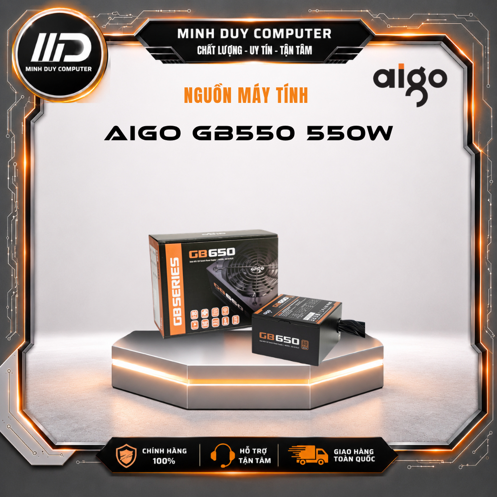 Nguồn máy tính Aigo GB650 650W - 80+ Bronze
